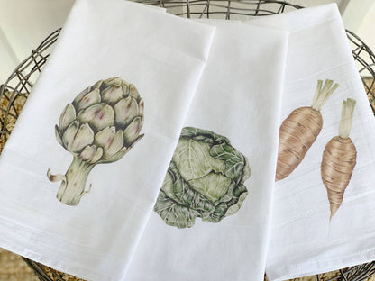 Organic Cabbage - Cotton Tea Towel