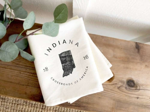 State Badge and Motto - Cotton Tea Towel