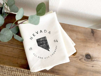 State Badge and Motto - Cotton Tea Towel