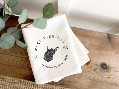 State Badge and Motto - Cotton Tea Towel