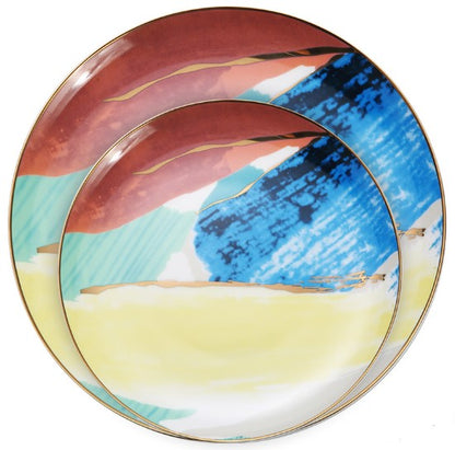 Watercolor Dessert  Plates