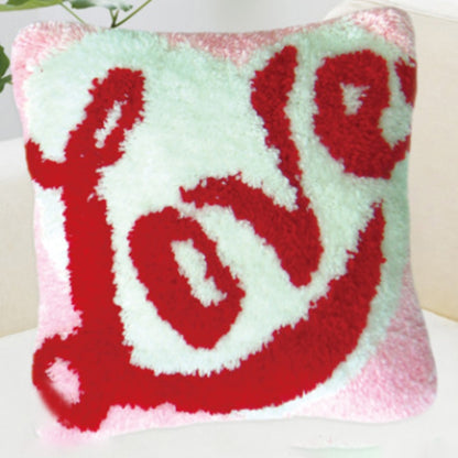 Carpet Embroidered Pillow Thick Wool Three-Dimensional Cross Stitch Pillow