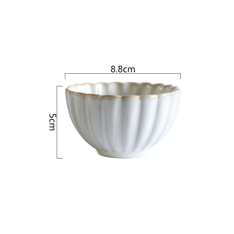 Simple Lace Kiln Glazed Ceramic Tableware Dish