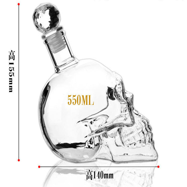 Skull Wine Bottle Vodka Bottle Creative 350ML 550ML 1000ML