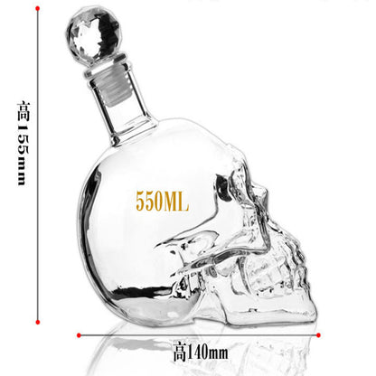 Skull Wine Bottle Vodka Bottle Creative 350ML 550ML 1000ML