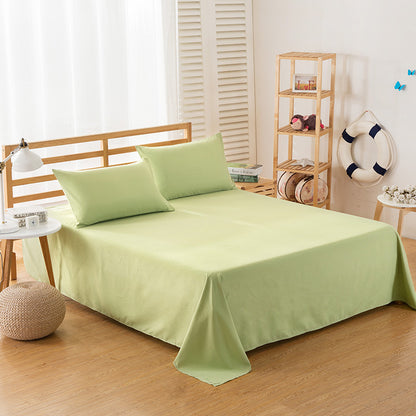 Pure Color Polyester Cotton Extra Bed Sheets Hotel Home