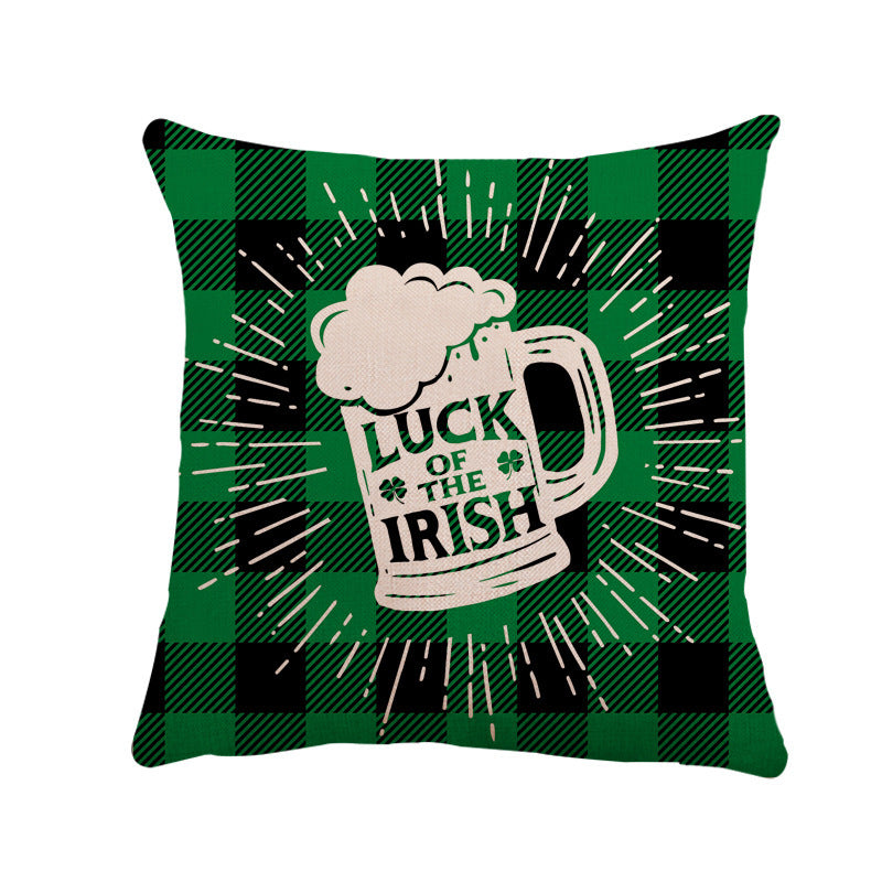 New St. Patrick's Day Linen Pillowcase Sells Best Across The Border