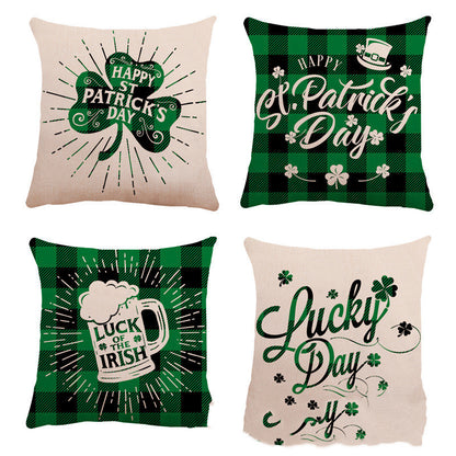 New St. Patrick's Day Linen Pillowcase Sells Best Across The Border