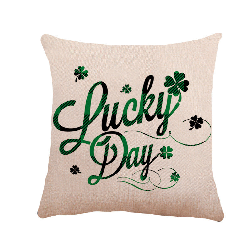 New St. Patrick's Day Linen Pillowcase Sells Best Across The Border