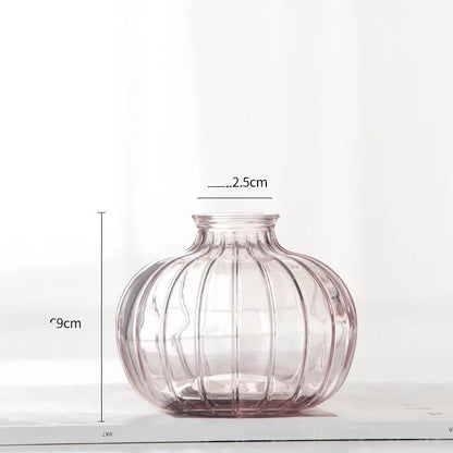 Mini Vase Flower Transparent Color Flower Arrangement Decoration