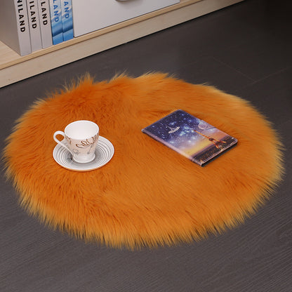 Hair Plush Carpet Floor Mats Household Floor Mats  Wool Round Bedroom Carpets