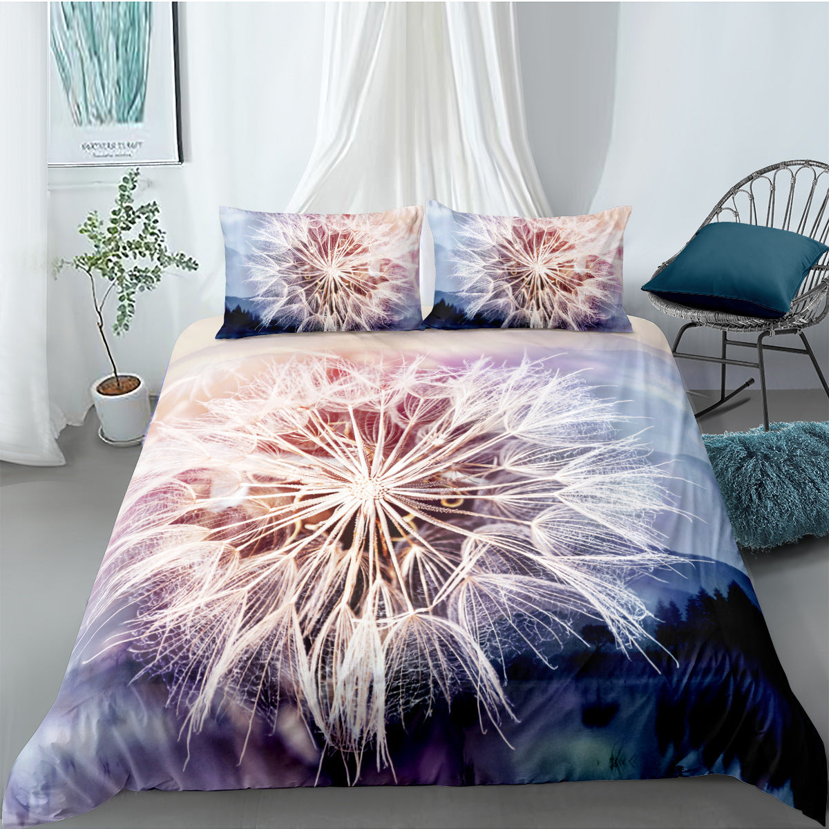 Digital Printing Quilt Cover Three-piece Foreign Trade Dream Catcher Series