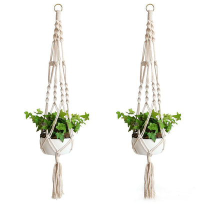 Flower Pot Net Bag Plant Greening Hanging