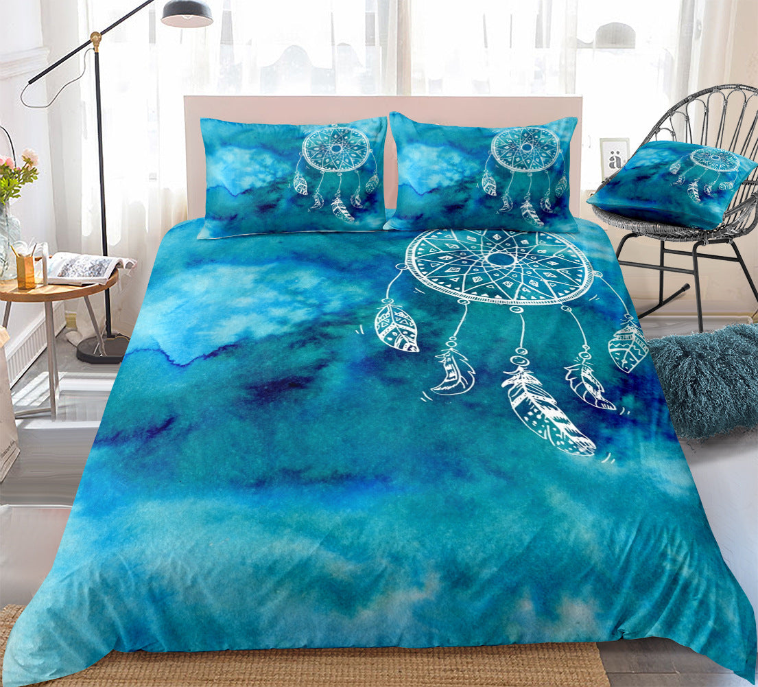 Digital Printing Quilt Cover Three-piece Foreign Trade Dream Catcher Series