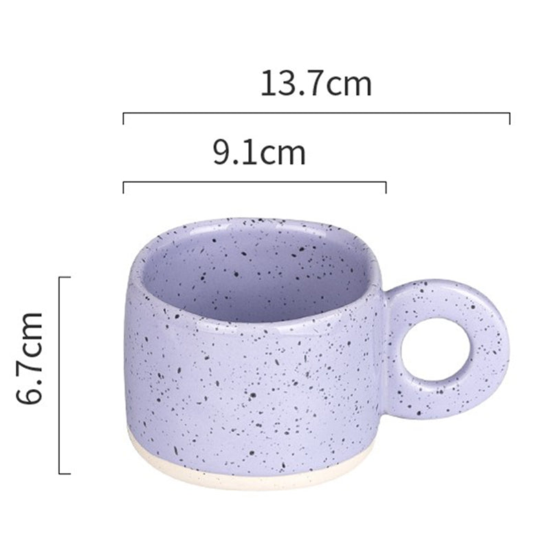 Candy Color 280ml Ceramic Mug with Handle