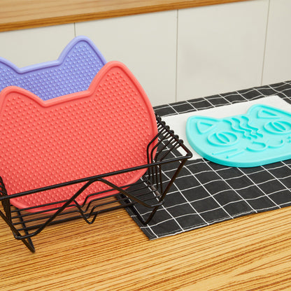 Dog Double-Sided Licking Pad Slow Food Bowl Dog Lick Mat