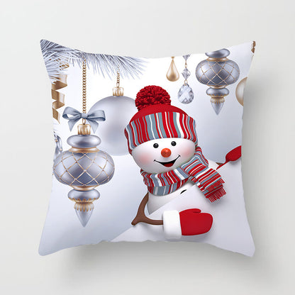 Christmas Snowman Series Peach Soul Pillow Case