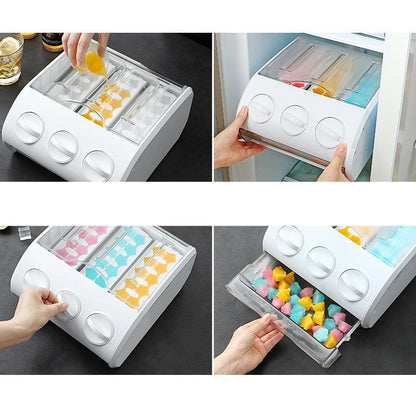 Refrigerator Storage Drawer 30 Grid Small Ice Cube Mould