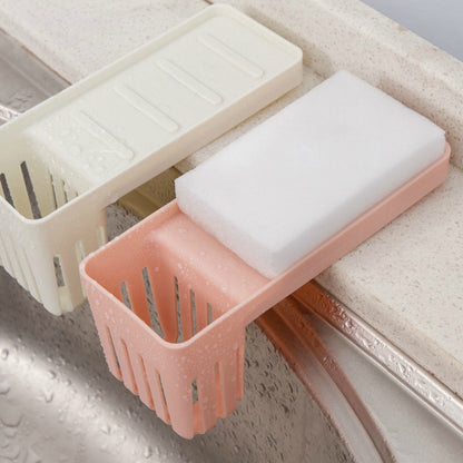 Sink Suction Cup Rack Cleaning Brush Rack Drain Kitchen Non-Perforated Sponge Spoon Soap Storage Rack