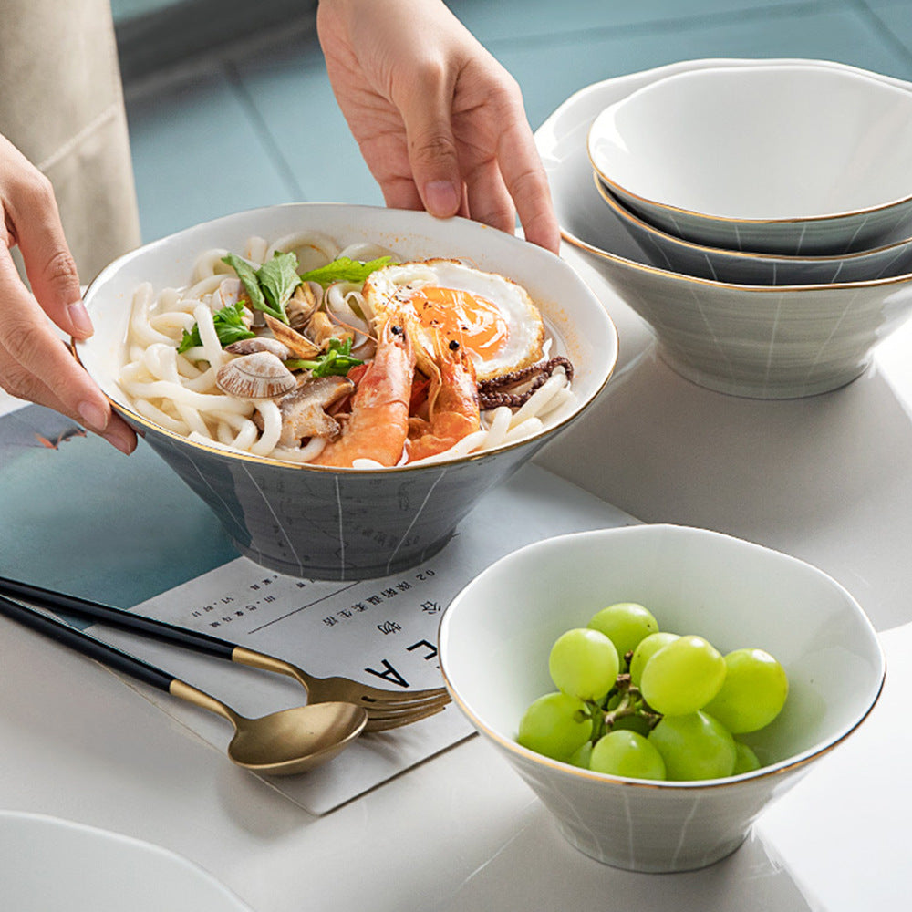 Noodle Soup Bowl Ceramic Ceremonial Tableware