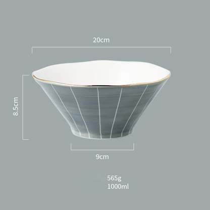 Noodle Soup Bowl Ceramic Ceremonial Tableware