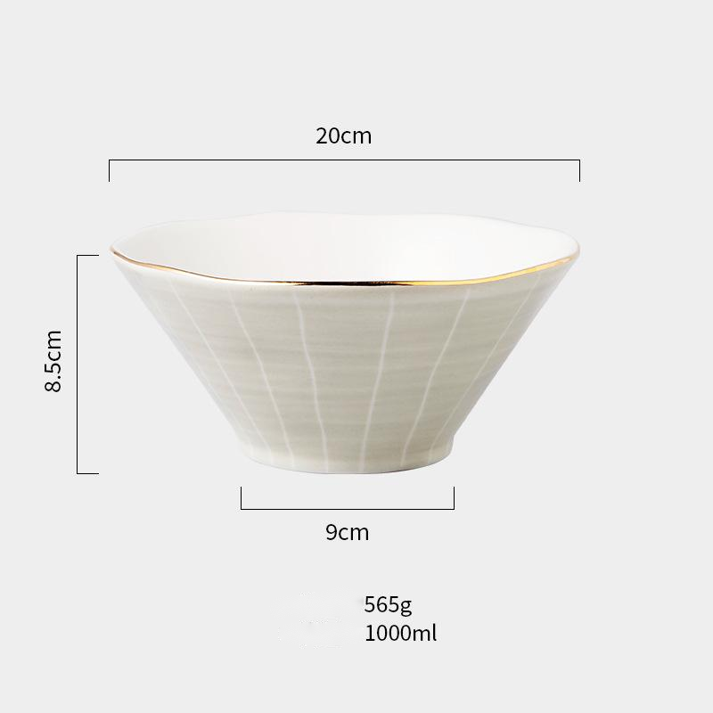 Noodle Soup Bowl Ceramic Ceremonial Tableware