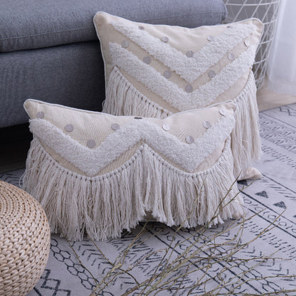 Bohemian Cushion Cover with Elegant Tassels Decorative Pillowcases for Home Bed Sofa Car Pillow Case 45x45cm 30x50cm GH4404