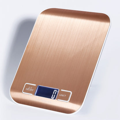 Rechargeable Flat Stainless Steel Kitchen Scale Electronic Scale Small Platform Scale