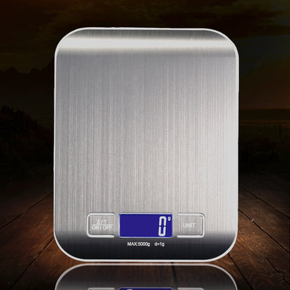 Rechargeable Flat Stainless Steel Kitchen Scale Electronic Scale Small Platform Scale