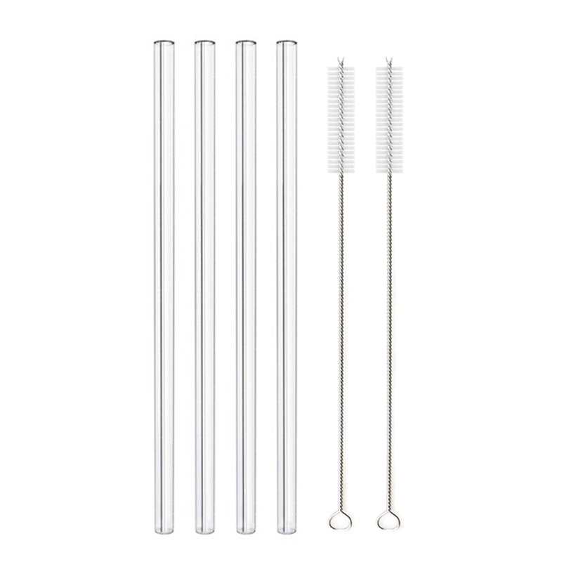 Glass Straws, Pearl Milk Tea Coarse Drinking Straws, Non-disposable Transparent Water Cups, Long Straws