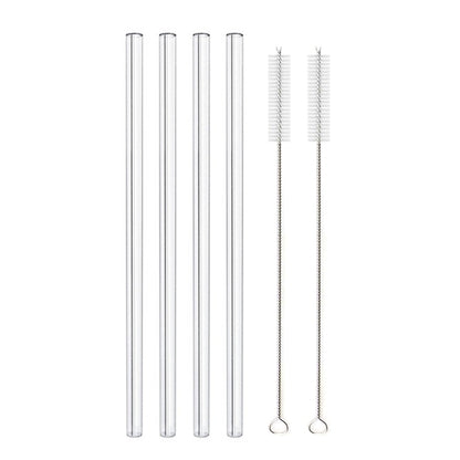 Glass Straws, Pearl Milk Tea Coarse Drinking Straws, Non-disposable Transparent Water Cups, Long Straws