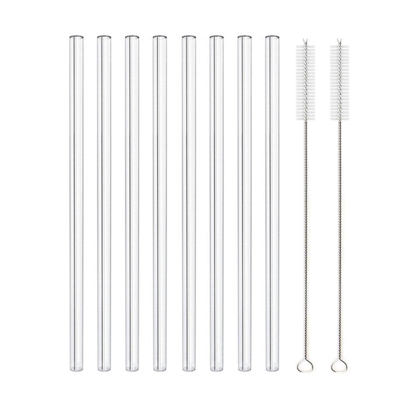 Glass Straws, Pearl Milk Tea Coarse Drinking Straws, Non-disposable Transparent Water Cups, Long Straws