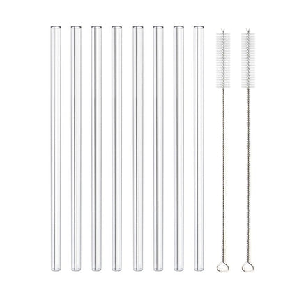 Glass Straws, Pearl Milk Tea Coarse Drinking Straws, Non-disposable Transparent Water Cups, Long Straws