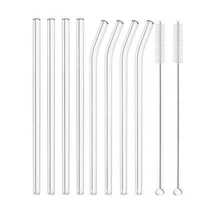 Glass Straws, Pearl Milk Tea Coarse Drinking Straws, Non-disposable Transparent Water Cups, Long Straws