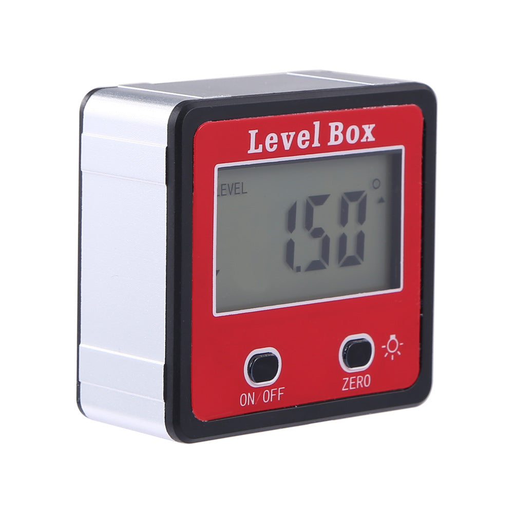 Red Precision Digital Double Key Inclinometer