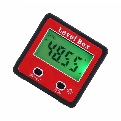 Red Precision Digital Double Key Inclinometer