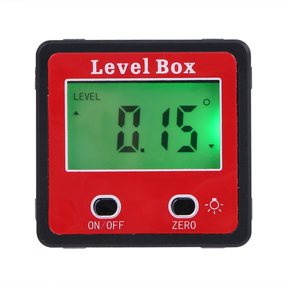 Red Precision Digital Double Key Inclinometer