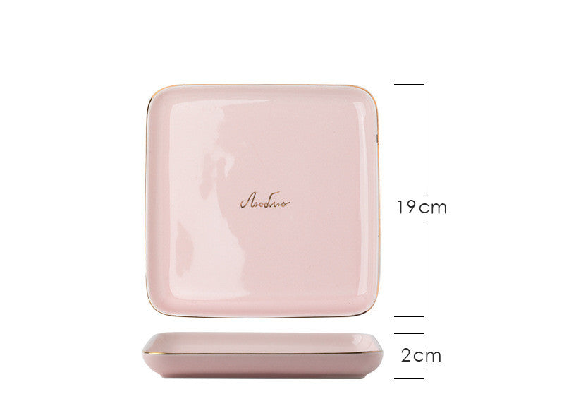 Light Luxury Ceramic Tableware Couple Tableware