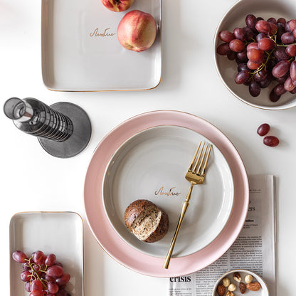 Light Luxury Ceramic Tableware Couple Tableware