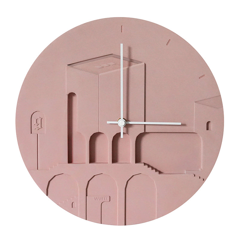 No Non Creative Cement Wall Clock Nordic Fashion Personality