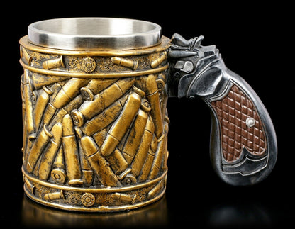 Bullet Stainless Steel Cup Personalized Pistol Style Beer Cup