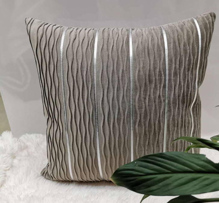 Simple Luxury Striped Velvet Pillow Cover Pillow Cushion Cover Pillow Case Covers for Sofa Flannel Velvet Sofa Cushion Cover