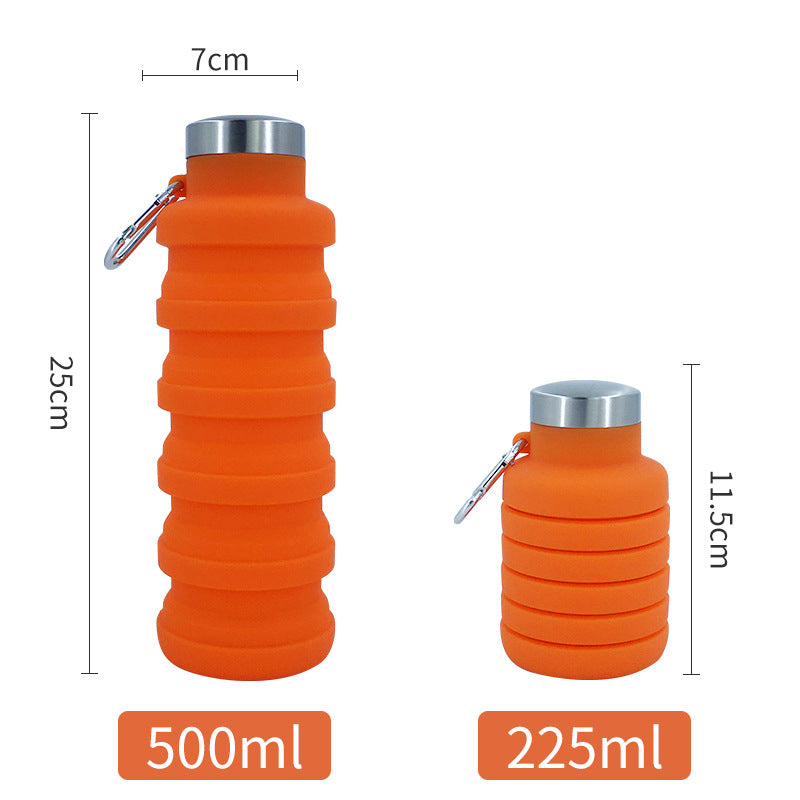 Portable Silicone Folding Cup Outdoor Retractable Cup