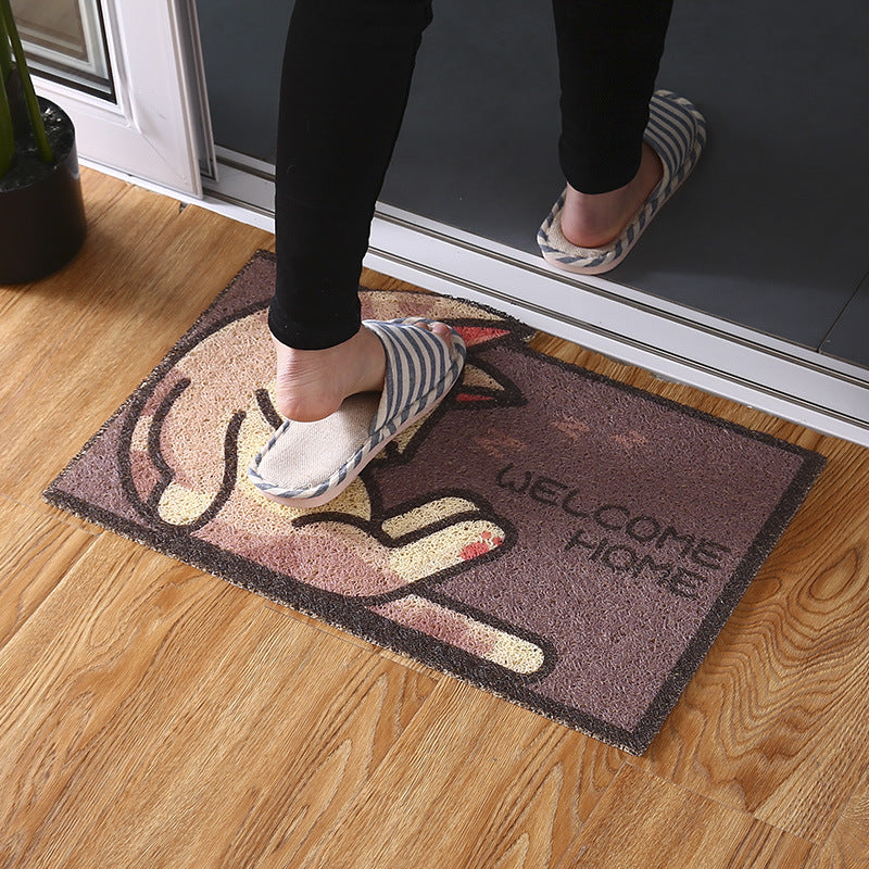 Cartoon Door Mat Door Mat Carpet Bedroom Door Mat Bathroom Bathroom Non-Slip Mat Home Absorbent Mat