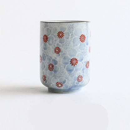 Japanese Style Handmade Painted Blue And White Porcelain Tea Cup