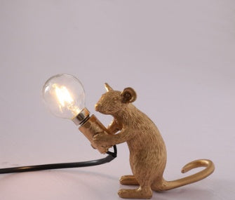 Mouse Personality Mini Decorative Lamp Children'S Room Table Lamp Dormitory Bedside Eye Protection Small Table Lamp