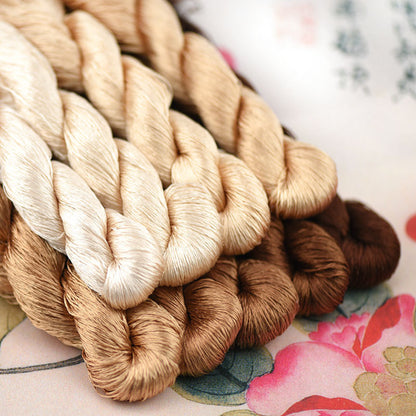 Wrapped Mulberry Silk Thread Large Branch Embroidery Thread Su Embroidery Wrapped Velvet Handmade