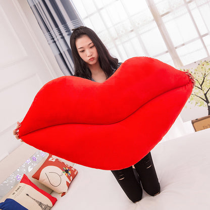 Cute Lips Girl Sleeping Pillow