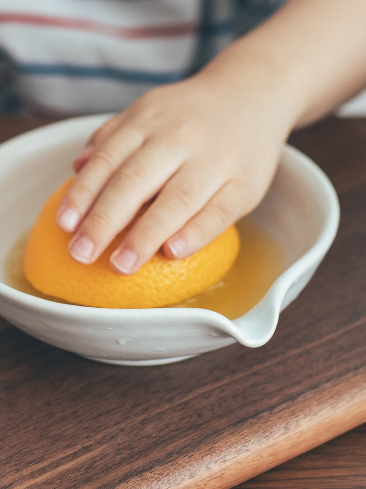 Stoneware Manual Juicing Bowl Household Mini Portable Squeezing Lemon Orange Juice Ceramic Handmade Juice Cup