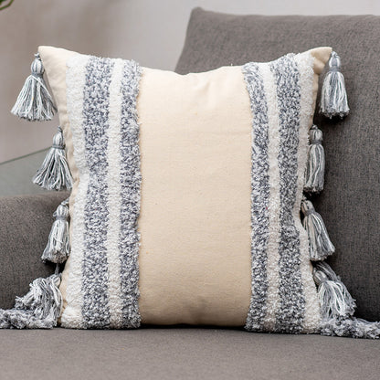 Flow Sofa Throw Pillow Chair Cushion Lumbar Pillow Tassel Moroccan Office Cushion